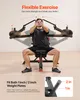 A man is using a chest press machine, demonstrating its flexibility. Produktbild-Vorschau