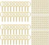 Sleutelhangers, gouden, gepolijst, DIY-handwerk, metaal, Productafbeelding-voorbeeld 1