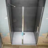 120X195cm Drehtür Falttür Schwenktür Eckeinstieg Dusche Produktbild-Vorschau 4