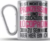 Trendation - Logopädin Spruch Edelstahl Tasse Karabiner Produktbild-Vorschau 1