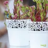 5er-Set Kunststoff Blumentopf Ibo weiß   Ø 14,5 cm H 15,0 Produktbild-Vorschau 3