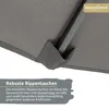 deluxe4home® Sonnenschirm Ø270 cm Anthrazit I Ampelschirm Produktbild-Vorschau 4