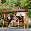 Outsunny 2 in 1 Hollywoodschaukel mit Liegefunktion, Produktbild-Vorschau 8