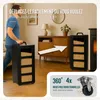 VOUNOT® Metall Pelletbehälter mit Rollen, 55 kg Pelletbox, Produktbild-Vorschau 11