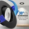 Maxkomfort 3er Set LED Einbaustrahler Schwarz - Schwenkbar Produktbild-Vorschau 3