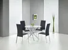 A dining table with four chairs in a modern room. Produktbild-Vorschau