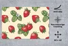MuchoWow® Schreibtischunterlage Erdbeeren - Obst - Muster Produktbild-Vorschau 2