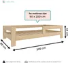 NeedSleep® dětská nízká postel Montessori 90x200 cm Náhled obrázku produktu 2