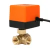 DN15 G1/2 Messing 3-Wege-Kugelhahn mit Motorantrieb für Produktbild-Vorschau 3