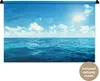 MuchoWow® Wandteppich Wandbehang Meer - Himmel - Sonne Produktbild-Vorschau 1