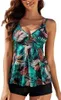 Tankini Zweiteiliger Damen-Badeanzug mit hoher Taille und Produktbild-Vorschau 1