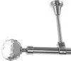 Edelstahl Look Gardinenstange 20mm Deckenträger 1-läufig Produktbild-Vorschau 1