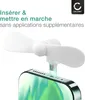 CELLONIC Mini ventilateur USB-C couleur blanc pour Voir les images du produit 3