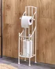 BELIANI Stojak na papier toaletowy biały metalowy 68 cm Podgląd zdjęcia produktu 2