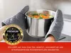 2er Set Ofenhandschuhe aus Baumwolle, 18x28 cm, grau Produktbild-Vorschau 4