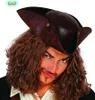 Cappello da pirata marrone bucaniere tricorno KW 58 cm per Anteprima dell’immagine prodotto 6