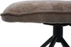 A close-up view of the seat cushion of a chair, showing the fabric texture and stitching. The black base of the chair is partially visible. Voir les images du produit