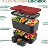 Umami Brotdose Bento-Lunchbox mit Holzdeckel, Fächern, Produktbild-Vorschau 2