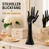 Schmuckhand Schmuckhalter Hand Kunstharz  schwarz H 34 cm Produktbild-Vorschau 9