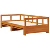 Tagesbett ohne Matratze Wachsbraun 90x190 cm Massivholz Produktbild-Vorschau 3