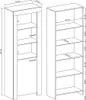 Furniture24 Vitrine Vitrinenschrank Standvitrine Produktbild-Vorschau 2