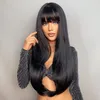Čierna parochňa - Dlhé rovné vlasy - Dámske parochne - Náhľad obrázku produktu 5