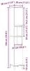 vidaXL Badkamerkast, zwart, eikenlook, 30 x 30 x 190 cm Productafbeelding-voorbeeld 8