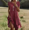 ASKSA Dámské letní šaty Ležérní letní boho šaty Elegantní Náhled obrázku produktu 2