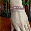 Boho-Armband für Damen - rosa mit goldenem Produktbild-Vorschau 5