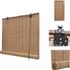 Store en bambou marron 80x160 cm - Stores et volets Voir les images du produit 1