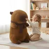 Mascotte grande peluche giocattolo capibara con sciarpa 100 Anteprima dell’immagine prodotto 6