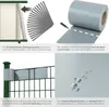 Collage of images showing details and features of fence privacy strips. Náhled obrázku produktu