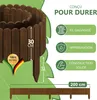 be4nature Bordure roulante flexible en bois 200 x 30 cm Voir les images du produit 4