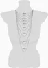 A diagram showing different necklace lengths on a mannequin. Produktbild-Vorschau