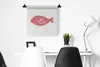 MuchoWow® Wandteppich Wandbehang Pastell - Fisch - Rosa Produktbild-Vorschau 3