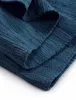 Flickenteppich Kelim Chindi Uni Blau 60x90 cm, handgewebt | Produktbild-Vorschau 4