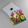 Wanduhr - Quadrat - Glasuhr - Tulpen Blumenstrauß Blumen Produktbild-Vorschau 2