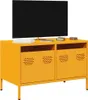 vidaXL Szafka pod TV musztardowy żółty 68x39x43,5 cm Stal Podgląd zdjęcia produktu 2