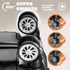MONZANA® Lot de 3 valises rigides Noir M/L/XL 4 roues 360° Voir les images du produit 4
