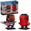 Figuras del Capitán América y Hulk Rojo - BrickHeadz LEGO Vista previa de la imagen del producto 9