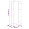 Stojan na palivové dřevo 50x28x132 cm nerezová ocel Náhled obrázku produktu 7
