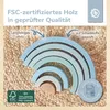 Bieco Holz Regenbogen Baby blau - Steckspiel Holz - Produktbild-Vorschau 5