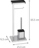 Relaxdays WC-set, HxBxD: 65,5 x 25,5 x 12,5 cm, roestvrij Productafbeelding-voorbeeld 4