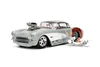 Jada Toys 253255041 Chevrolet Corvette 1957 szary z figurką Podgląd zdjęcia produktu 11