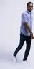 Camicia uomo manica corta slim fit HOLMBUSCH Navy/Ice M Anteprima dell’immagine prodotto 3