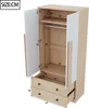 Armoire à 2 portes et 2 tiroirs 70 x 170 x 40 cm Armoire à Voir les images du produit 5