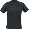 Iron Maiden T-Shirt Herren Black On Black Logo Stacked Produktbild-Vorschau 1
