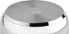 The bottom of a stainless steel pot is shown against a white background. Podgląd zdjęcia produktu