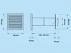 Abluft-Mauerkasten Standard : Größe: Ø150 186x186mm; Farbe: Produktbild-Vorschau 4