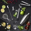 HowHomely Cocktailmixset Cocktail Shaker Edelstahl 7er Set Produktbild-Vorschau 3